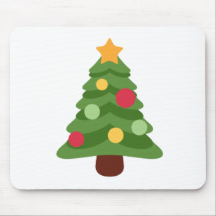 christmas tree emojis mouse mat