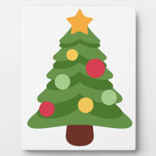 christmas tree emojis plaque
