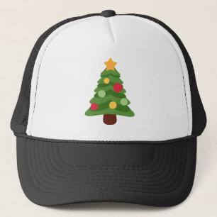 christmas tree emojis trucker hat