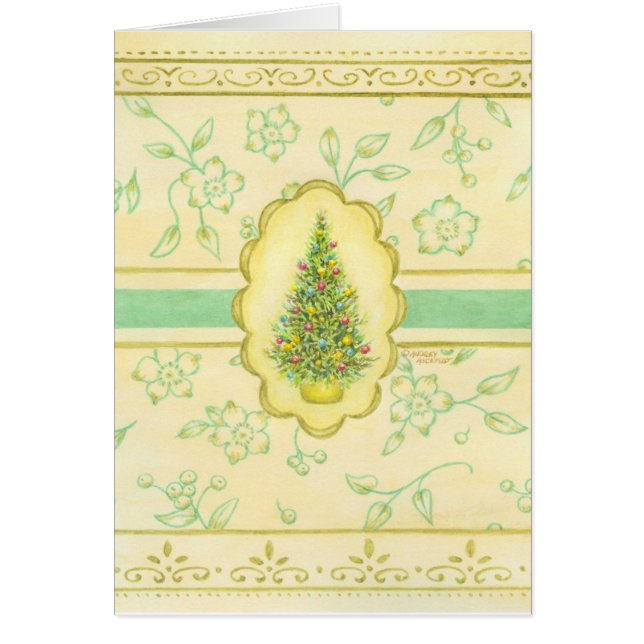 Christmas Tree Enchanting Greeting Card (Front)