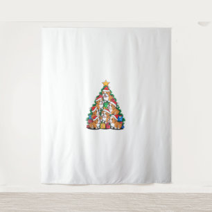 Christmas Tree English Bulldog Bulldogs Tapestry