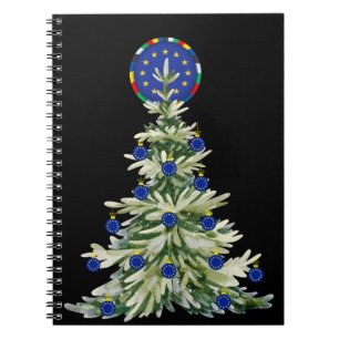 Christmas Tree - European Union Flag EU Euro - b Notebook