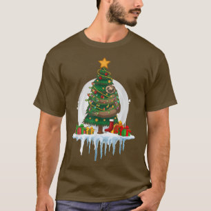 Christmas Tree Fairy Lights Snow Christmas Sloth T-Shirt