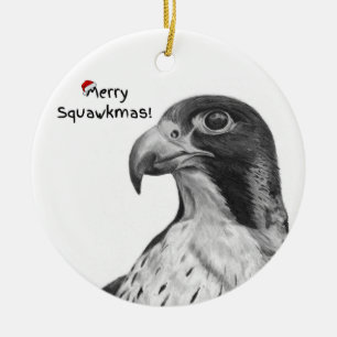 Christmas Tree Falcon Ornament 