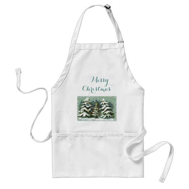 Christmas Tree Family Standard Apron (Front)