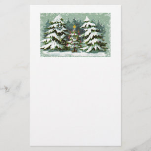 Christmas Tree Family Stationery