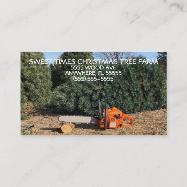 Christmas Tree Farm Business Card (Front)
