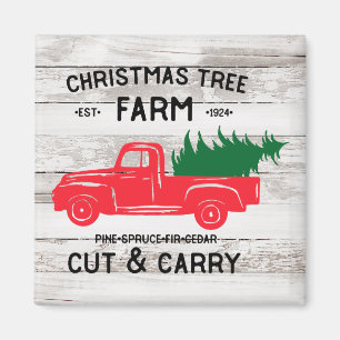 Christmas Tree Farm Farmhouse Style Magnet