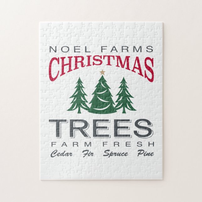 CHRISTMAS TREE FARM JIGSAW PUZZLE (Vertical)