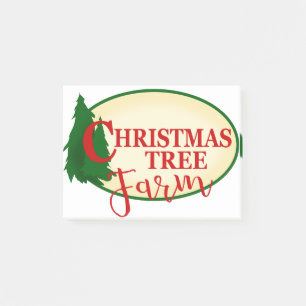 Christmas Tree Farm Post-it Notes