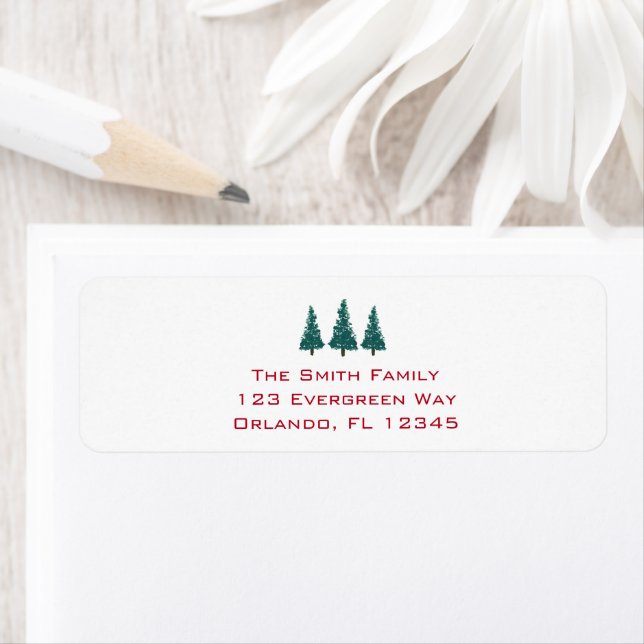 Christmas Tree Farm Return Address Label (Insitu)