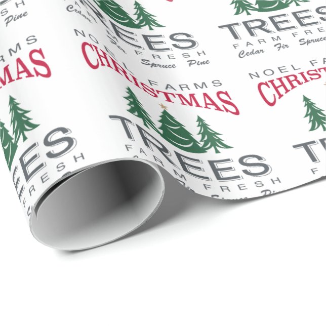 CHRISTMAS TREE FARM WRAPPING PAPER (Roll Corner)