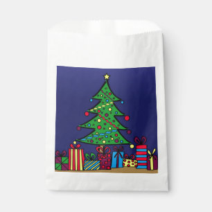Christmas tree favour bags