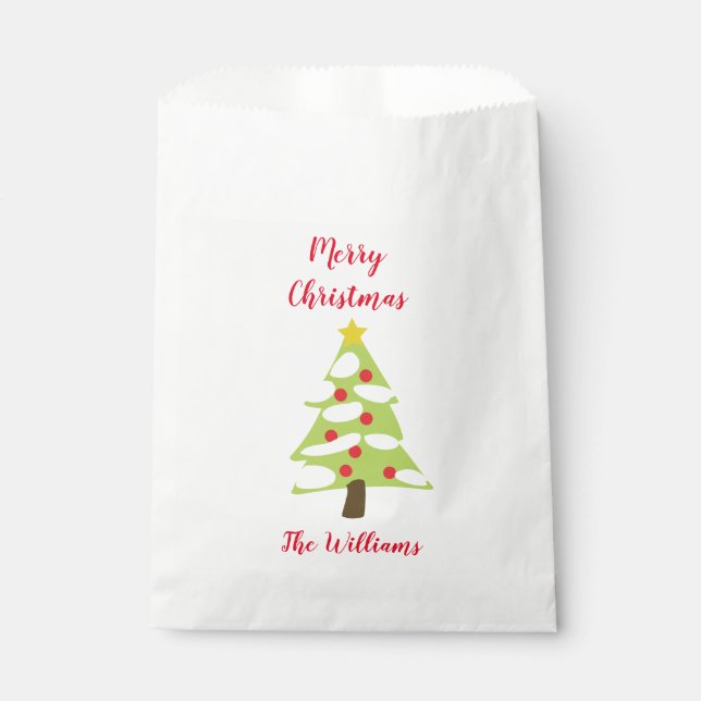 Christmas Tree Favour Bags (Front)