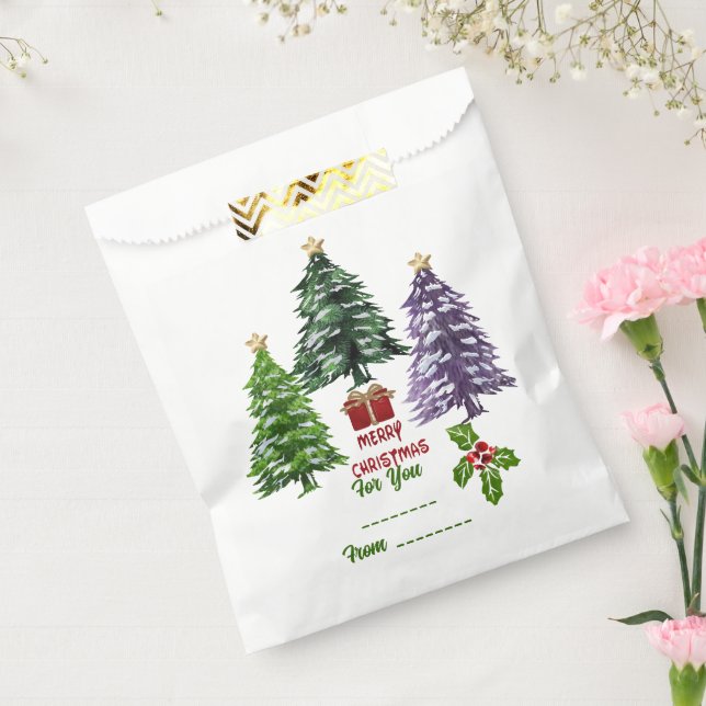 Christmas Tree  Favour Bags (Sealed)