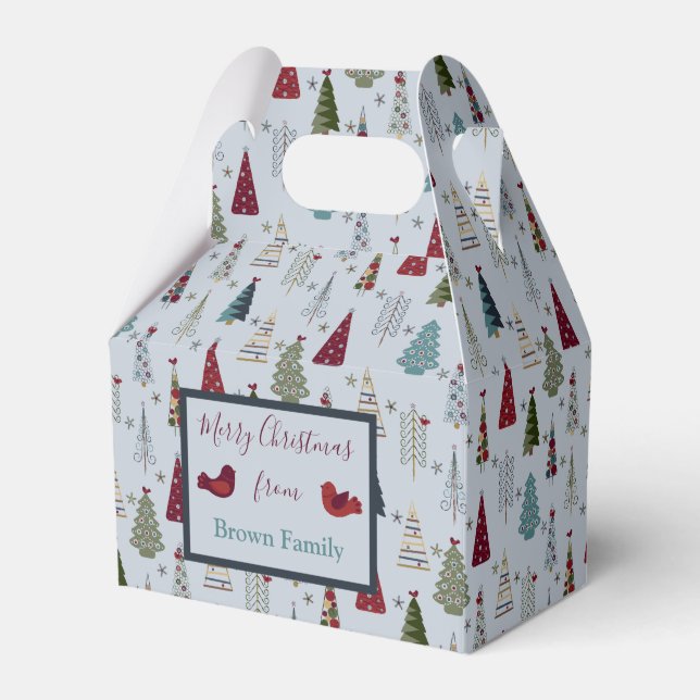 Christmas Tree Favour Box (Front Side)
