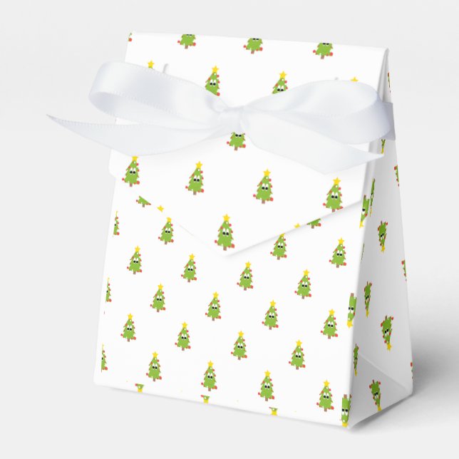 Christmas Tree Favour Box (Front Side)