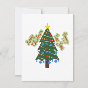 Christmas Tree Flat Holiday Card