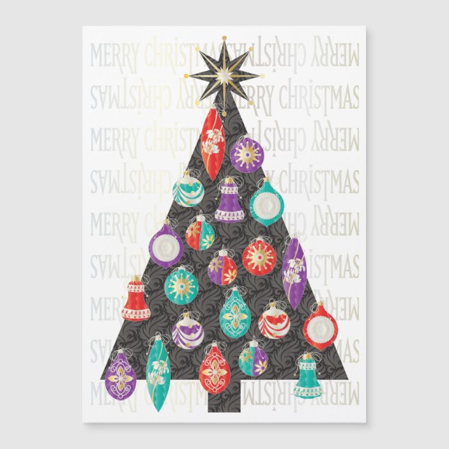 Christmas Tree Flat Magnet (Front)