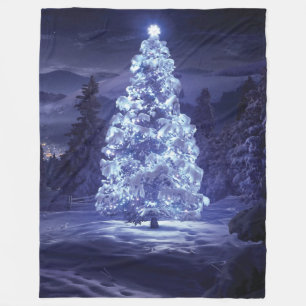 Christmas Tree  Fleece Blanket