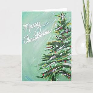 Christmas Tree Folded Holiday Card
