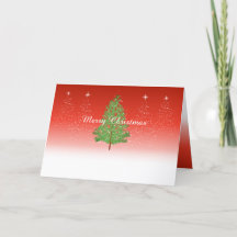 Christmas tree Folded Holiday Card