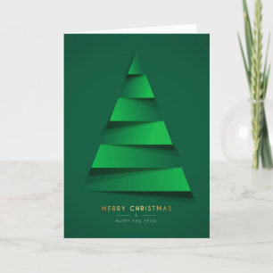 Christmas Tree Folded Photo Card