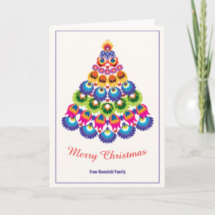 🎄Christmas tree - folklore style Card