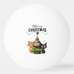 Christmas  Tree for Player who loves Cat Ping Pon Pong Ball