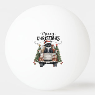 Christmas Tree for Player who loves Cat Ping Pong Ball