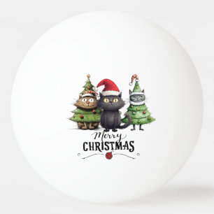  Christmas  Tree for Player who loves Cat Ping Pong Ball