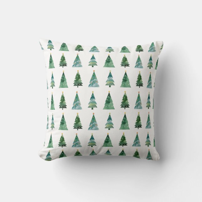 Christmas Tree Forest Cushion (Front)