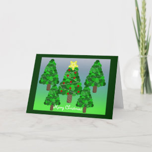 Christmas Tree Forest Holiday Card
