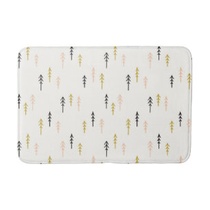 Christmas Tree Forest Pattern Bath Mat