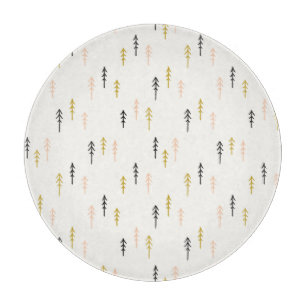 Christmas Tree Forest Pattern Cutting Board