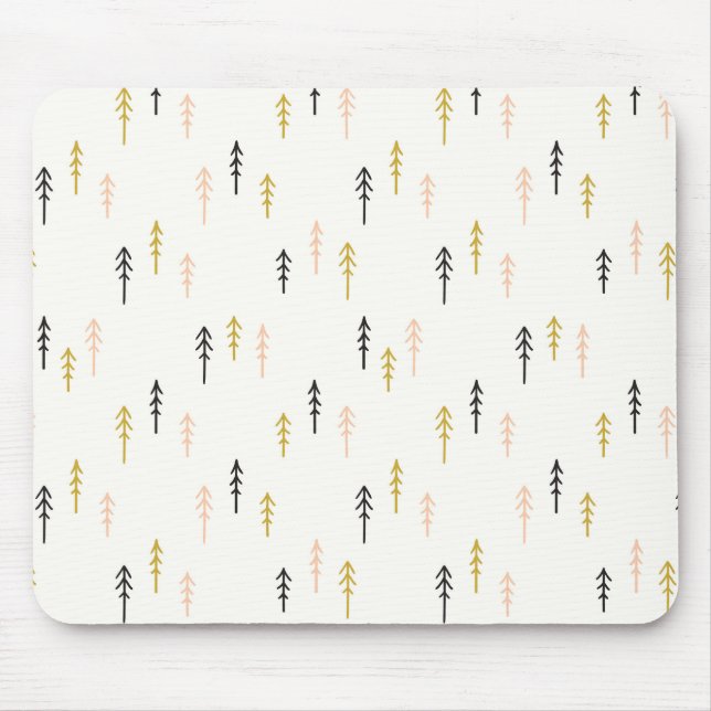 Christmas Tree Forest Pattern Mouse Mat (Front)