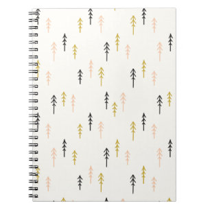 Christmas Tree Forest Pattern Notebook