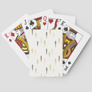 Christmas Tree Forest Pattern Playing Cards