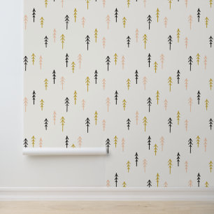 Christmas Tree Forest Pattern Wallpaper