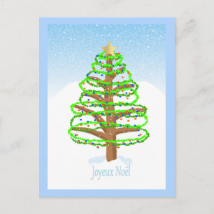 Christmas Tree - French Language Postcard