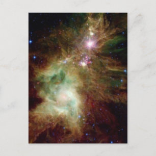Christmas Tree Galaxy Holiday Postcard