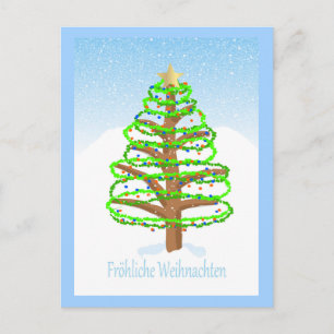 Christmas Tree - German Language Postcard