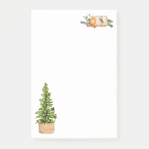Christmas Tree Gift Holly Berry Holiday Post-it Notes