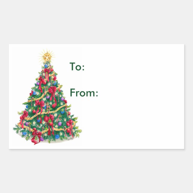 Christmas Tree - Gift Tags (Front)