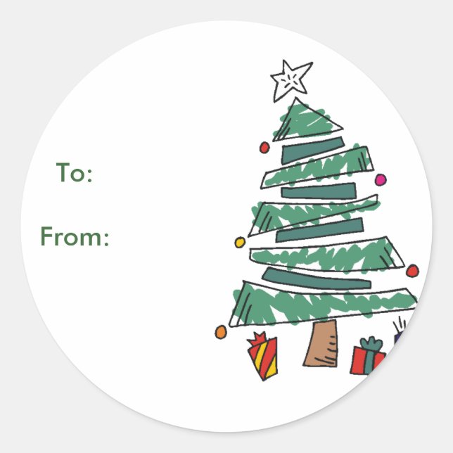 Christmas Tree Gift Tags (Front)