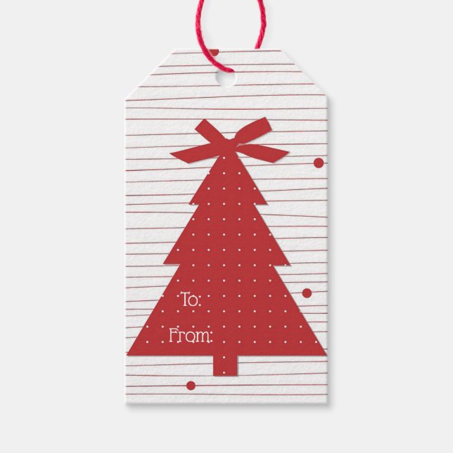 Christmas Tree Gift Tags (Front)