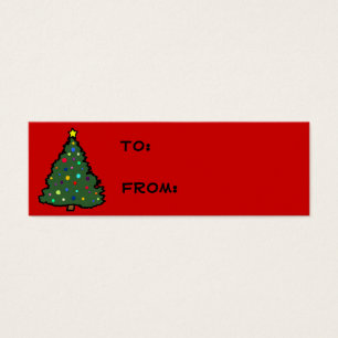 Christmas Tree Gift Tags