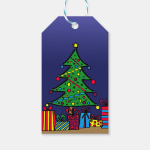 Christmas tree gift tags