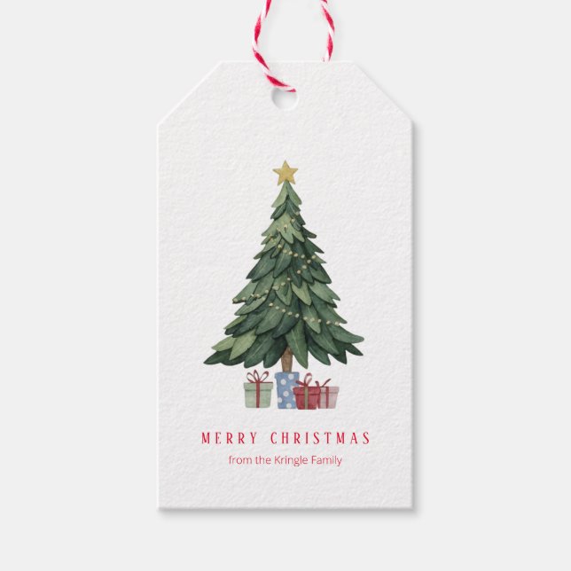 Christmas Tree  Gift Tags (Front)