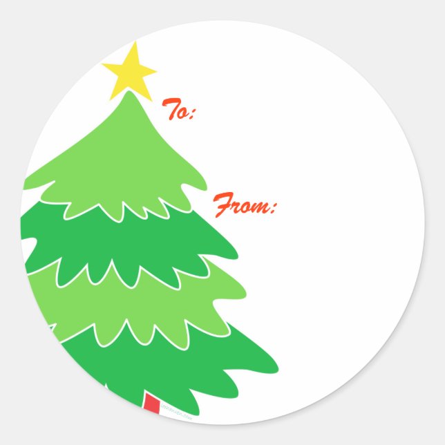 Christmas Tree Gift Tags (Front)